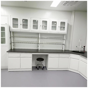 Thép trắng hóa học phòng thí nghiệm bàn làm việc với bồn rửa phòng thí nghiệm đồ nội thất phòng thí nghiệm băng ghế dự bị - Product Image 2