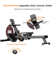 Rameur à Résistance Magnétique pour Entraînement Intérieur, Appareil de Fitness Complet pour le Corps Entier, Équipement de Fitness en Gros