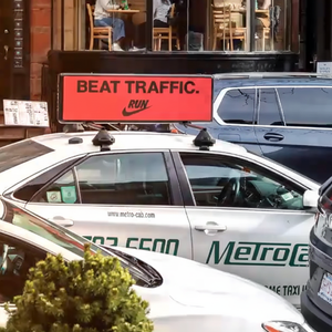 P5 écrans de publicité supérieurs polychromes extérieurs de signe de toit de taxi d'écran mené double face pour des voitures - Product Image 1