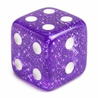 Jeu de dés classiques à six faces en acrylique écologique certifié CE avec points gravés pour soirées de jeux de société vintage et divertissement à domicile