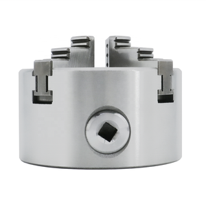 HLTNC K12-400A Mandril de torno hidráulico de 4 mordazas, estándar europeo, con punta de husillo de 38 mm y carrera de émbolo, para perforación de gran diámetro - Product Image 3