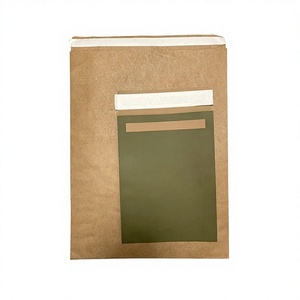 Sac en papier kraft biodégradable pour vêtements, fournitures de bureau, montres, lunettes - Transport écologique renforcé résistant au froid - Product Image 1