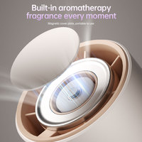 Ventilateur électrique portable USB AntarcChill, mini ventilateur turbo portatif pour usage domestique et extérieur, alimentation par batterie, option de charge sur ordinateur de bureau