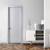 Portes intérieures en bois massif à vendre Portes intérieures en PVC imperméable Porte intérieure en bois plaqué avec cadre