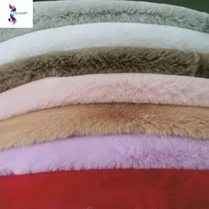 Winter Product Plain Dyed Mink Knitted Fabric Wholesale Solid Mink Fur Fabric Kg Price Faux Fur Stock Lots