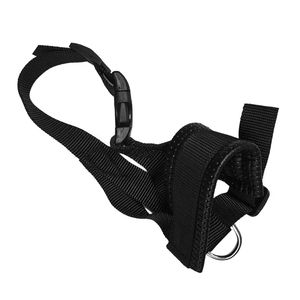 كمامة كلب نايلون قابلة للتعديل نمط مخطط لينة تنفس قناع نباح الشريط الديكور أحجام مختلفة لراحة الحيوانات الأليفة - Product Image 6