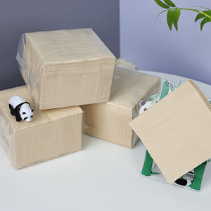 High absorbent oil-absorbing <b>bamboo</b> pulp facial tissue for hotels unbleached pulp napkin free samples provided - Product Image 6