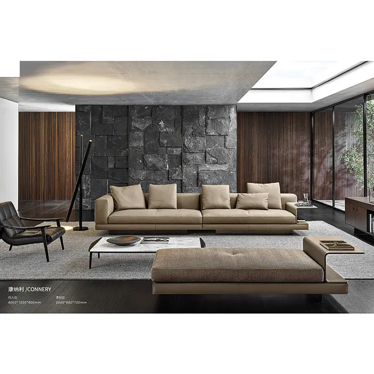 2022 Hot Sale Möbel im amerikanischen Stil Wohnzimmer Sofas Luxus Schnitt Couch Wohnzimmer Sofa In Leder