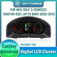 Para VW MK5-Golf5/Scirocco/Sagitar/Eos/Jatta Bora 2005-2010, Panel de Instrumentos LCD Digital con Sistema Linux, CarPlay Inalámbrico, Android Auto