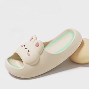 Pantuflas de Interior Ecológicas Estilo Coreano, Suela de PVC, Entresuela de Microfibra, Parte Superior de Tela Elástica, Ligeras, Antiolor - Product Image 1