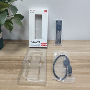 علبة بلاستيكية شفافة لـ <span class=keywords><strong>M</strong></span>.2 NVME SSD تدعم حتى 4 تيرابايت لأقراص SSD 2230 صندوق صغير للأقراص الصلبة - Product Image 6
