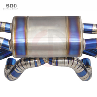 Tuyaux d'échappement Catback en titane SD pour Ferrari F430 SC 4.3L V8 2007-2009 Système d'échappement à soupape à vide haute performance avec silencieux
