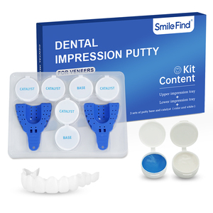 Smilefinde prodotti dentali in gomma siliconica Kit stampaggio denti vassoio impiallacciatura stucco fogli di impronta dentale materiali - Product Image 1