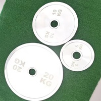 Elektrokaplama Krom Çelik Diskler Spor Salonu Powerlifting Fitness Güç Antrenmanı Bumper Plakaları Halter Ağırlık Plakaları