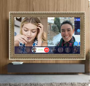 Cornice TV Decorativa in Legno di Alta Qualità 50 <span class=keywords><strong>55</strong></span> 65 Pollici, Cornice Dorata Intagliata per TV, Modanatura Personalizzata - Product Image 3