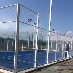 Solution tout-en-un <span class=keywords><strong>pour</strong></span> clôture de terrain de padel, enceinte sportive galvanisée à chaud avec livraison rapide <span class=keywords><strong>pour</strong></span> salle de padel intérieure - Product Image 1