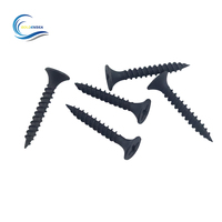 Vis à bois pour cloisons sèches 1022A, phosphatées noires, filetage grossier 1-1/4" et 1-5/8", avec embout PH2