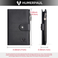 Portefeuille long en cuir véritable pour femmes avec blocage RFID, fermeture à bouton-pression, style rétro, multifonction, porte-cartes classique décontracté pour un usage quotidien