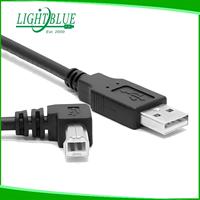Kabel USB 2.0 ekstra panjang kabel kecepatan tinggi A ke B untuk Keyboard Midi, Monitor, instrumen, sistem cahaya strobo Mac PC