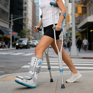 Bota <span class=keywords><strong>Neumática</strong></span> para Caminar, Bota para Fracturas y Botas Ortopédicas para Tobillo, Soporte de Tobillo y Pie, Rehabilitación, Inmovilizador - Product Image 6