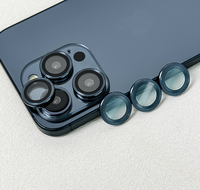 Protecteur d'écran en verre pour lentille d'appareil photo CD à paillettes diamantées pour iPhone 16 Pro Max Verre trempé pour IP 15