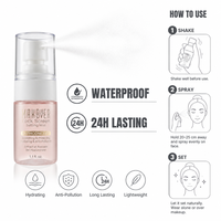 Spray Fixateur de Maquillage Hydratant Longue Durée Effet Naturel Base de Teint Éclatante Marque Blanche OEM ODM 30ml