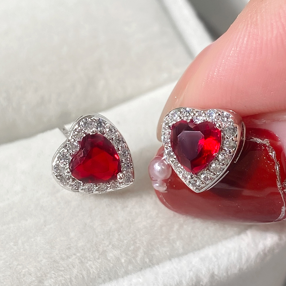 Rosso cz, argento