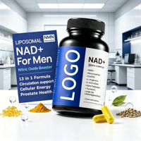 Complément alimentaire pour la santé de la prostate masculine NAD+ - Contient du resvératrol, du CoQ10, de la L-citrulline et du lycopène