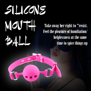 SEXBAY Health Care sm bdfetish gioco per adulti Bondage a <span class=keywords><strong>bocca</strong></span> aperta in pelle schiava <span class=keywords><strong>palla</strong></span> orale - Product Image 4
