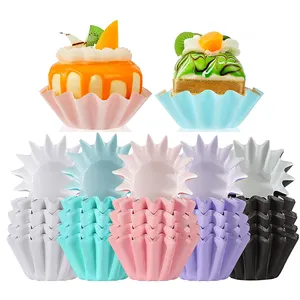Hot bán sản phẩm rãnh Brioche khuôn dùng một lần vật nuôi tráng giấy cupcake lót Baking Cup cho Muffin