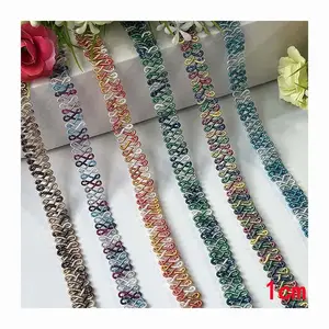 10mm diy clothes sewing lace webbing gradient ethnic crochet hat ribbon costume braided hollow textile twisted edge lace trims