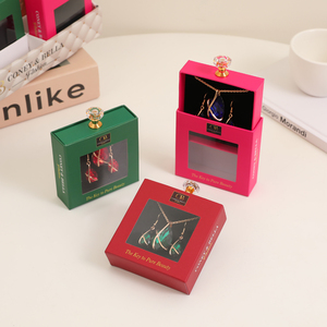 Wholesale High-quality Drawer Gift <b>Boxes</b> with Stone Handles, Custom-designed Gift <b>Boxes</b> with Transparent Windows - Product Image 3