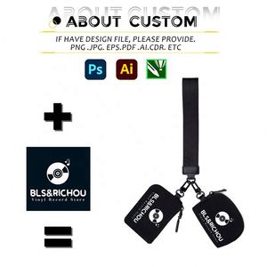 Fábrica al por mayor limón monedero personalizado Mini Zip alrededor de llavero doble bolsa portátil doble bolsa cartera con logotipo - Product Image 3