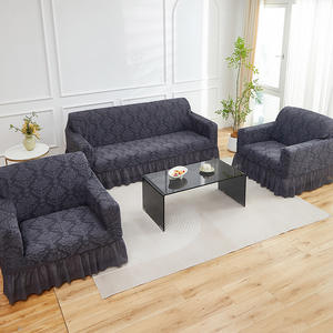 Directo de fábrica al por mayor de estilo europeo personalizado de doble teñido de punto jacquard funda de sofá elástica - Product Image 6