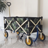Chariot utilitaire pliable avec chariot de transport compact et portable pour le transport, les pique-niques, le camping et les outils
