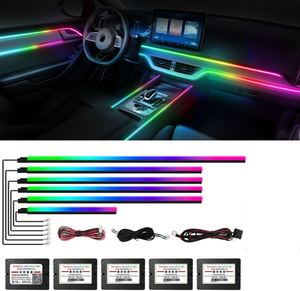 New Car Symphony LED lạnh dòng ánh sáng sợi quang ánh sáng RGB Giấc Mơ Màu ứng dụng điều khiển LED Nội Thất môi trường xung quanh bầu không khí đèn - Product Image 3