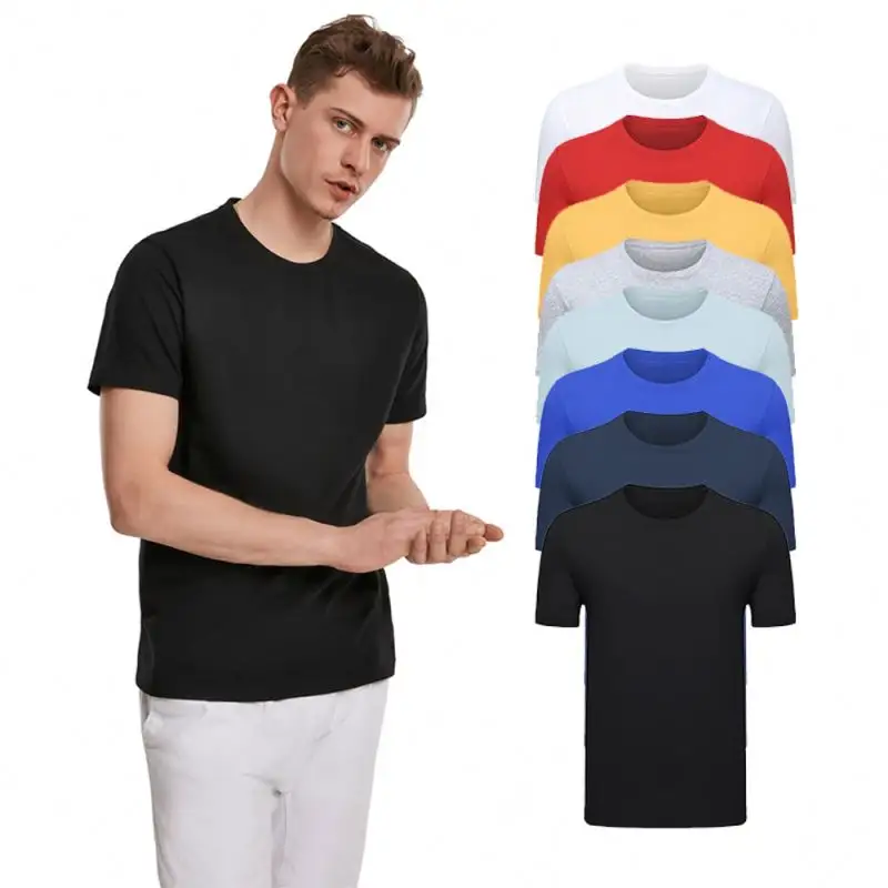 Anti-Pilling Quick Dry Breathable Blank Fashion men tshirts cotton 100