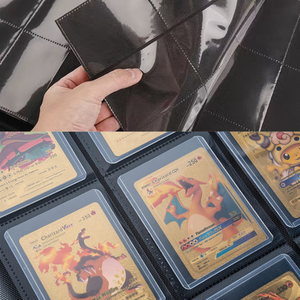 Album de collection de cartes sportives et TCG en cuir PU à 9 fentes et 9 pochettes, avec pages fixes, pour cartes Toploader - Product Image 6