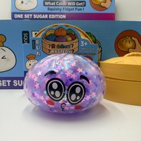 Jouet de décompression Squishy en pectine à rebond lent, en forme de boulette vapeur, avec poudre de paillettes, très populaire sur TikTok