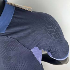 <span class=keywords><strong>Camiseta</strong></span> de fútbol de manga corta de punto a rayas de malla, <span class=keywords><strong>camiseta</strong></span> de fútbol de punto de ganchillo, ropa de entrenamiento para fútbol - Product Image 4