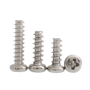 Phillips Head Self Tapping Screws M1 M1.2 M2.6 M3 M4 Round Head Carbon Steel Metric Right Hand For Metal - Product Image 1