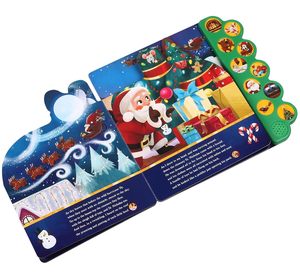 <span class=keywords><strong>Libro</strong></span> Sonoro Interattivo con 10 Pulsanti Personalizzabile '<span class=keywords><strong>La</strong></span> <span class=keywords><strong>Notte</strong></span> Prima di Natale' Vendita Calda - Product Image 4