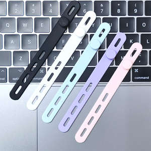 Wholesale <b>Elastic</b> Silicone Cable Ties Soft Adjustable Straps <b>Cord</b> Bundle Organizer Wrap Reusable Wire Management with Lock - Product Image 5