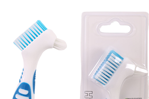 <span class=keywords><strong>Brosse</strong></span> à dents double tête en nylon rigide multicouche, efficace pour prothèses dentaires à usage domestique - Product Image 6