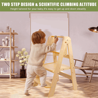 Tabouret d'appoint pliable pour tout-petits, très vendu - Multifonctionnel en bois massif pour salon et salle de bain