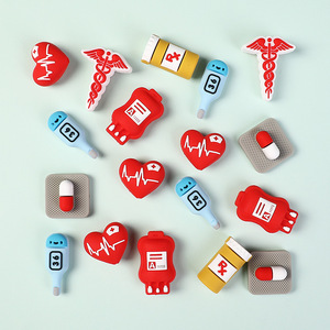 Customizable Silicone <b>Bead</b> <b>Kit</b> Diy Medical Nurses Theme Pill Boy Charms for Bracelets and Pen Decoration Jewelry <b>Kit</b> Supplies - Product Image 1