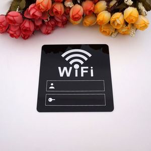 Autocollant Miroir Acrylique WiFi pour Lieux Publics, Maisons, Boutiques – Panneau d'Affichage pour Compte et Mot de Passe WiFi (écriture manuscrite) - Product Image 4