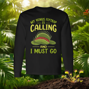 T-shirt à manches longues Venus Flytrap, cadeau amusant pour les amateurs de plantes - Product Image 3