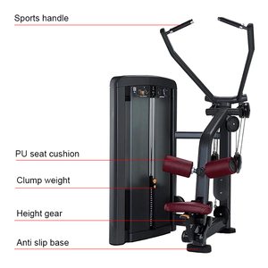 Commercial <b>Lat</b> Pulldown Strength Machine Heavy Duty Cable Fitness Equipment Adjustable Seat Weight Stack Gym Training With CE - Product Image 3