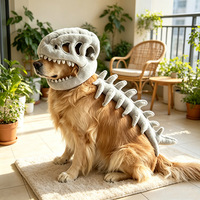 Disfraz de dinosaurio para mascotas, disfraz de esqueleto de peluche para Halloween, disfraz para perros pequeños, medianos y grandes, venta al por mayor